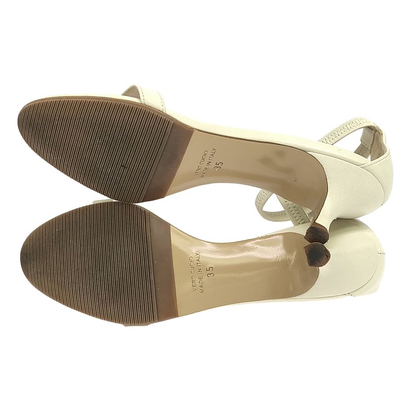 NEBULONI E / ネブローニ ELASTIC STRAP / レザー ヒール サンダル