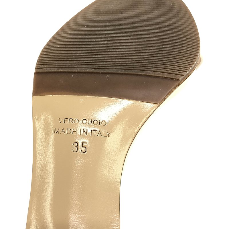 NEBULONI E / ネブローニ ELASTIC STRAP / レザー ヒール サンダル