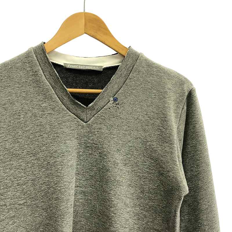FranCisT MOR.K.S. / フランシストモークス Vネック レイヤードカラー カットソー
