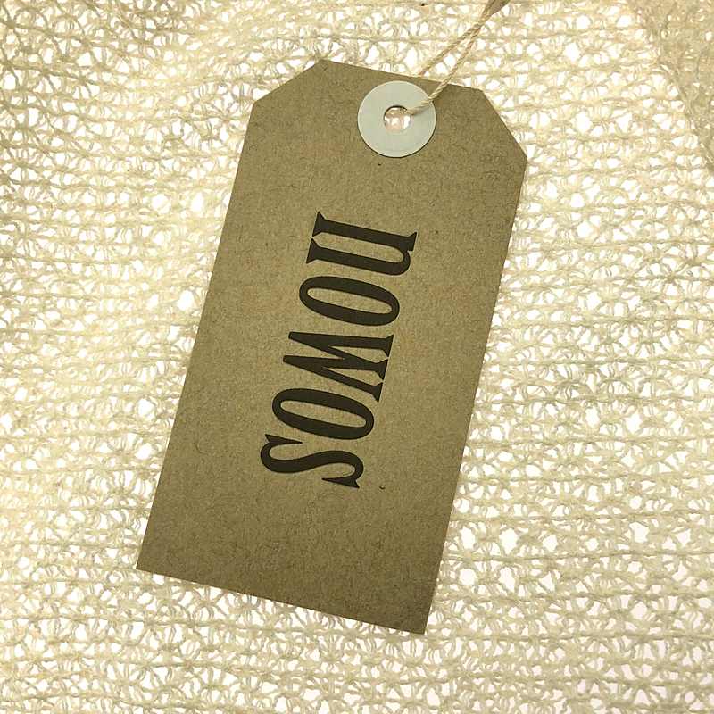 NOWOS / ノーウォス レース フリル ノーカラー ブラウス