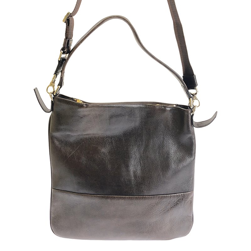 aniary / アニアリ 2way ショルダー付き レザー ハンドルバッグ