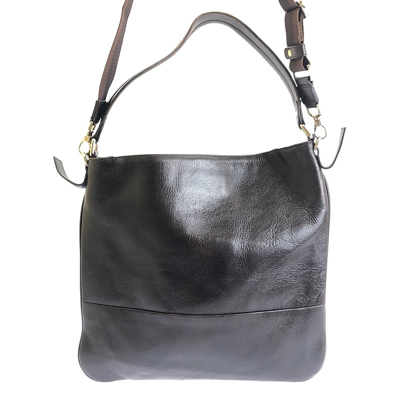 aniary / アニアリ 2way ショルダー付き レザー ハンドルバッグ