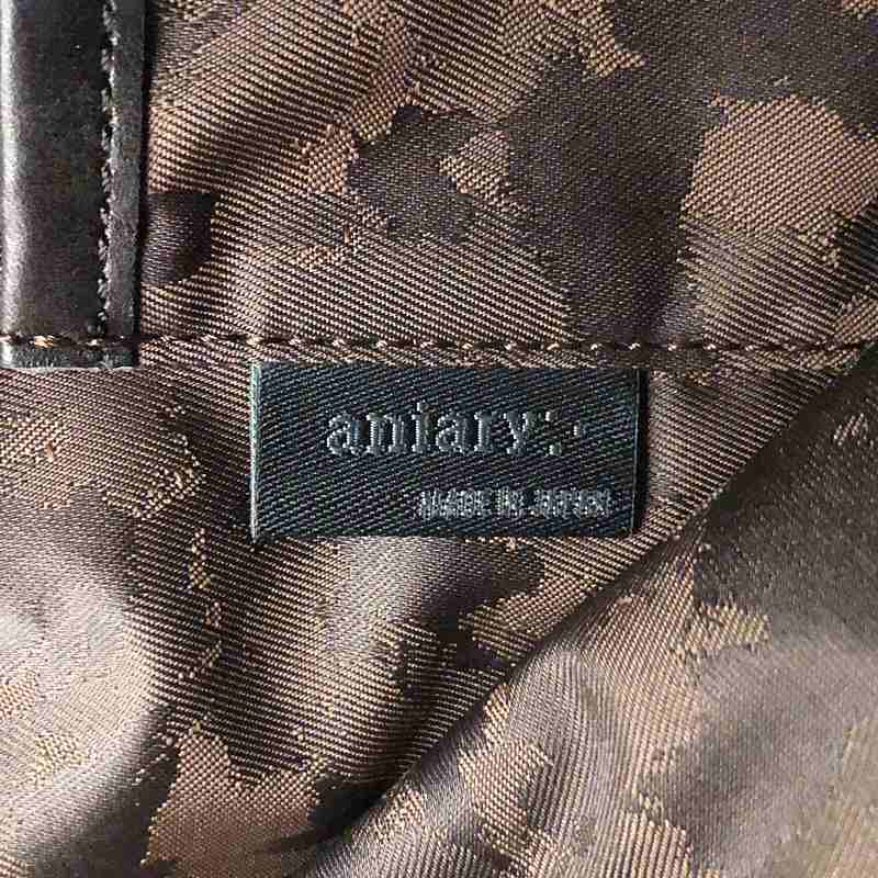 aniary / アニアリ 2way ショルダー付き レザー ハンドルバッグ