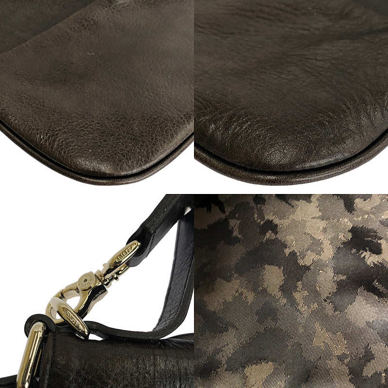 aniary / アニアリ 2way ショルダー付き レザー ハンドルバッグ