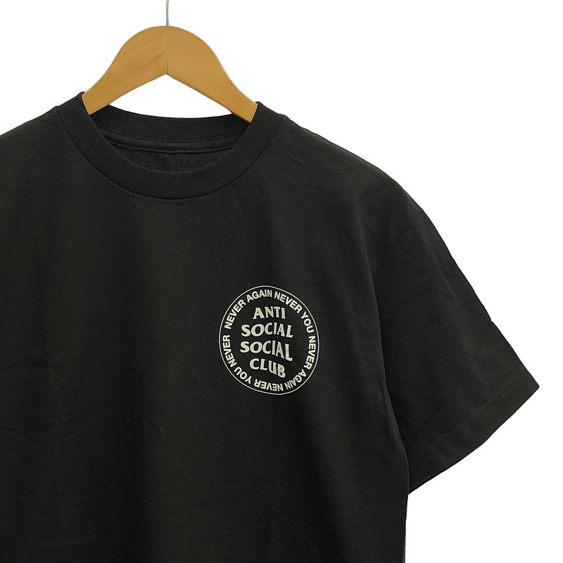 ANTI SOCIAL SOCIAL CLUB / アンチソーシャルソーシャルクラブ NEVER AGAIN NEVER YOU BLACK TEE プリント Tシャツ