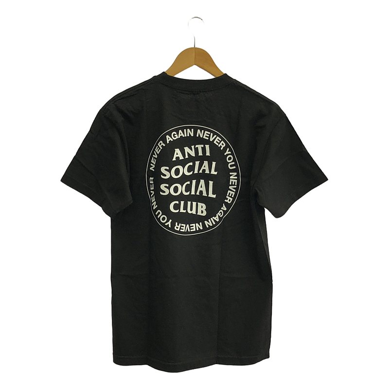 ANTI SOCIAL SOCIAL CLUB / アンチソーシャルソーシャルクラブ NEVER AGAIN NEVER YOU BLACK TEE プリント Tシャツ