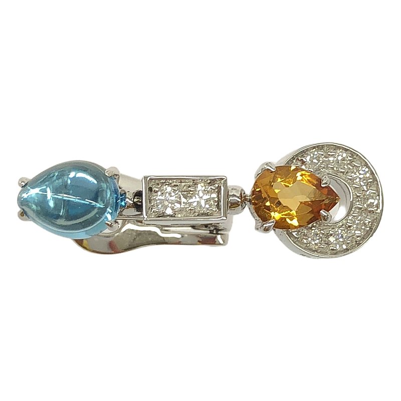 BVLGARI / ブルガリ アレグラ マルチカラー ダイヤ ピアス 片耳