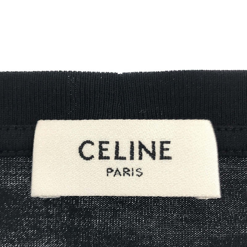 CELINE / セリーヌ by Hedi Slimane エディスリマン フロント クラシックロゴ コットン クルーネック Ｔシャツ カットソー