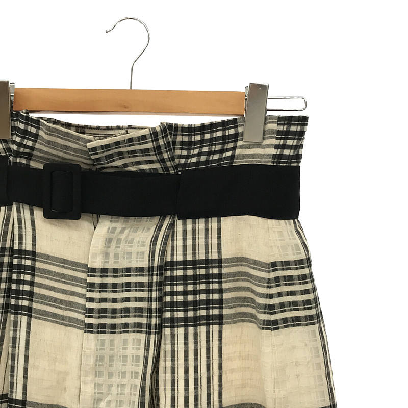 RIM.ARK / リムアーク ベルトデザイン バックスリット ハイウエスト ペンシルスカート