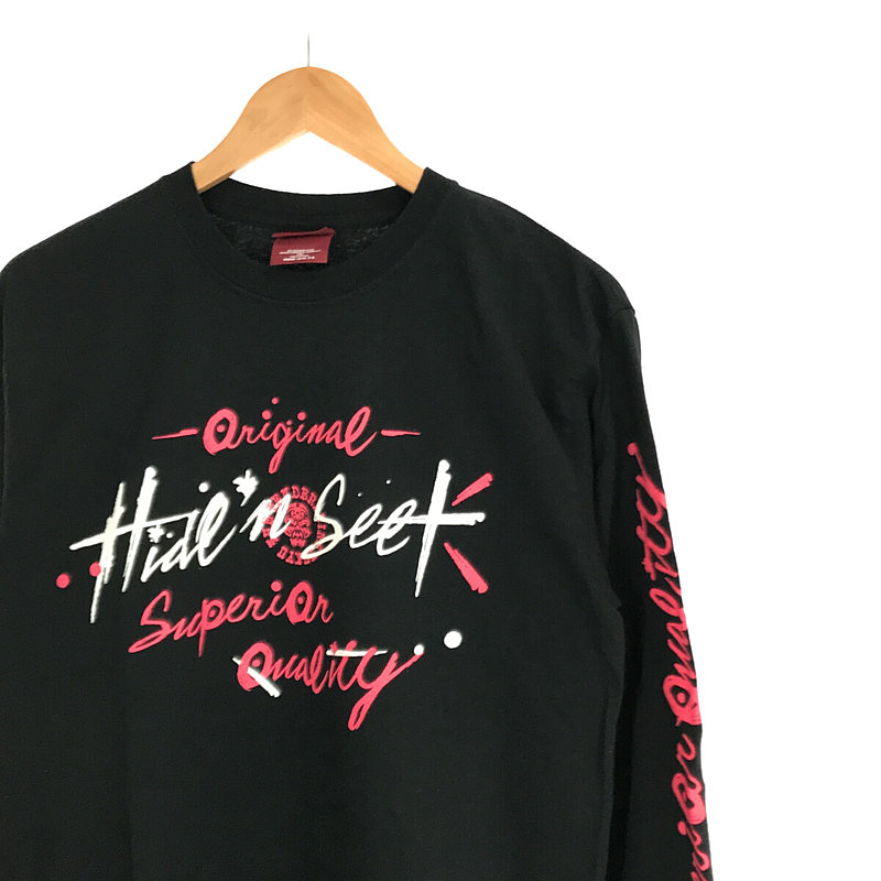 HIDE AND SEEK ハイドアンドシーク コラボ L/S TEE 両面プリント HIDE AND SEEK ハイドアンドシーク コラボ L/S TEE 両面プリント