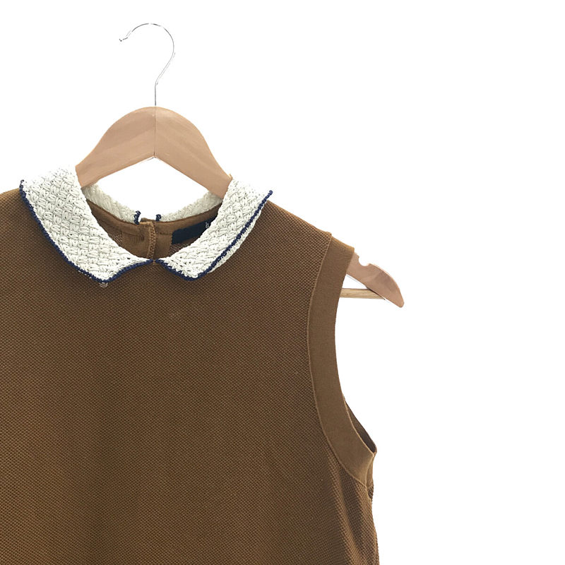 45r / フォーティファイブアール コットン鹿の子 ノースリーブブラウス シャツ