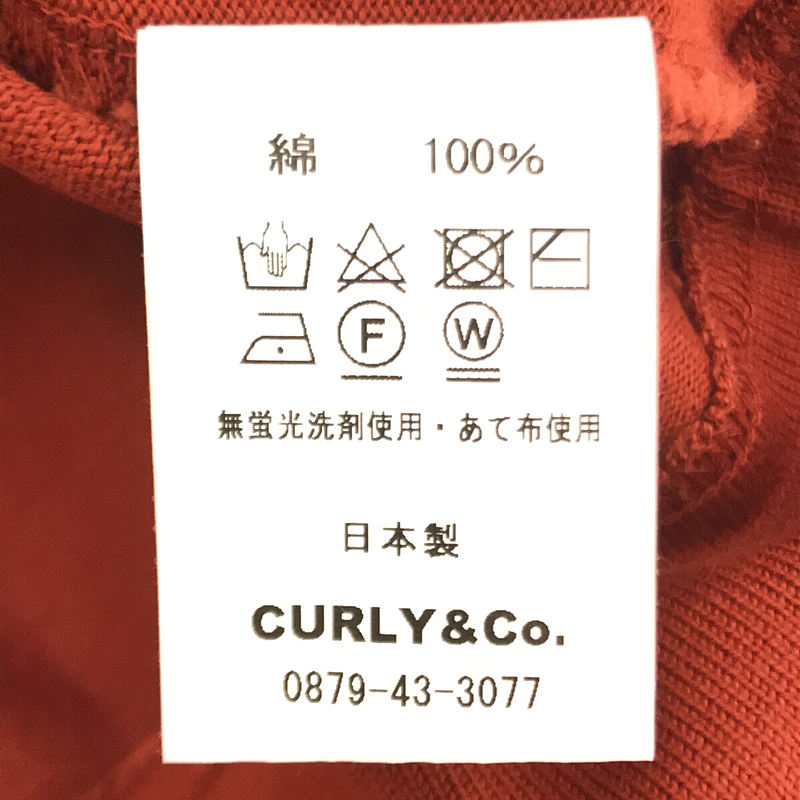 CURLY / カーリー ヘンリーネック コットン リブ カットソー
