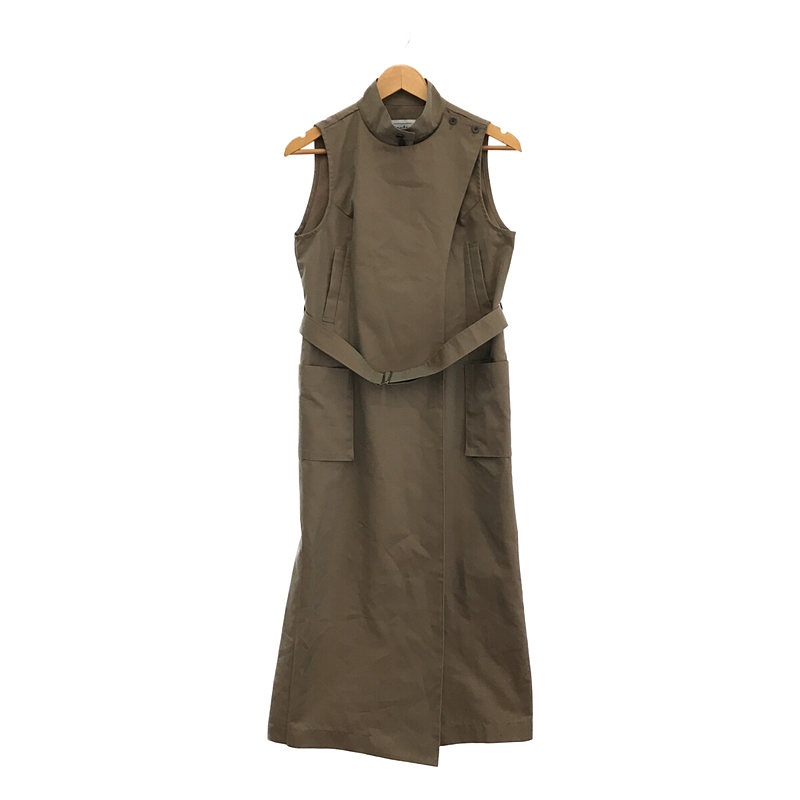 high neck wrap dress ハイネックフラップドレス ベルト付き 玉虫ワンピースfoufou / フーフー