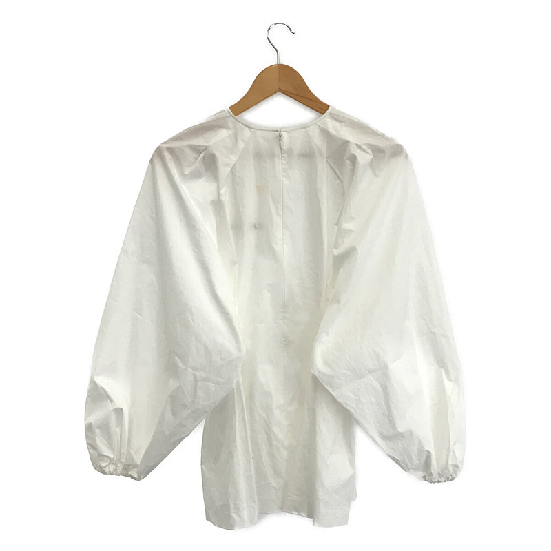 ENFOLD / エンフォルド コットンブロード ボリュームスリーブブラウス シャツ