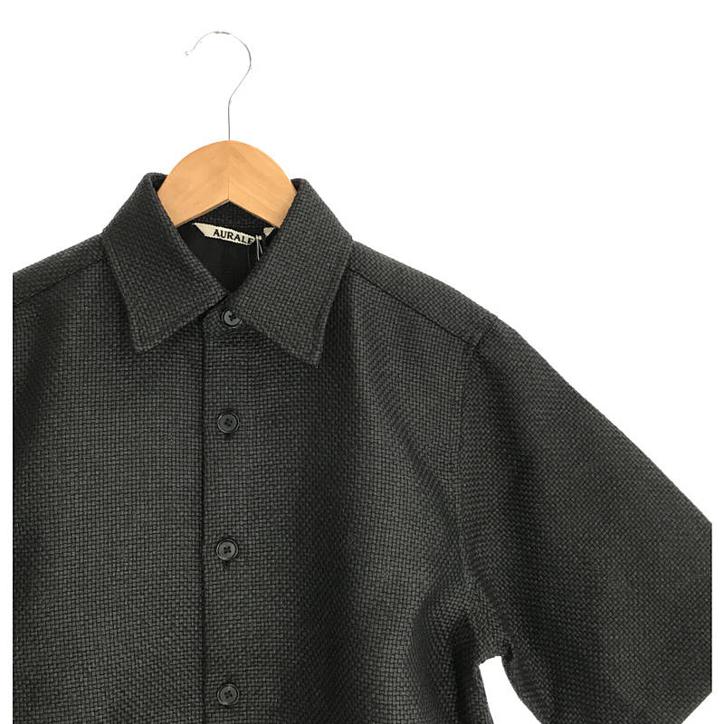 AURALEE / オーラリー  WASHI BASKET HALF SLEEVED SHIRTS バスケット ハーフスリーブ シャツ