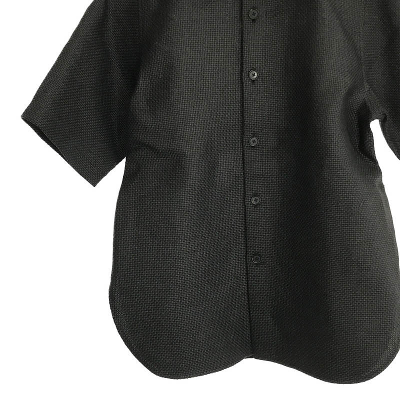 AURALEE / オーラリー  WASHI BASKET HALF SLEEVED SHIRTS バスケット ハーフスリーブ シャツ