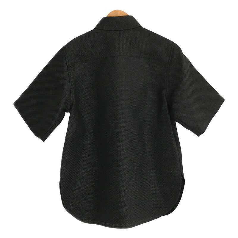 AURALEE / オーラリー  WASHI BASKET HALF SLEEVED SHIRTS バスケット ハーフスリーブ シャツ