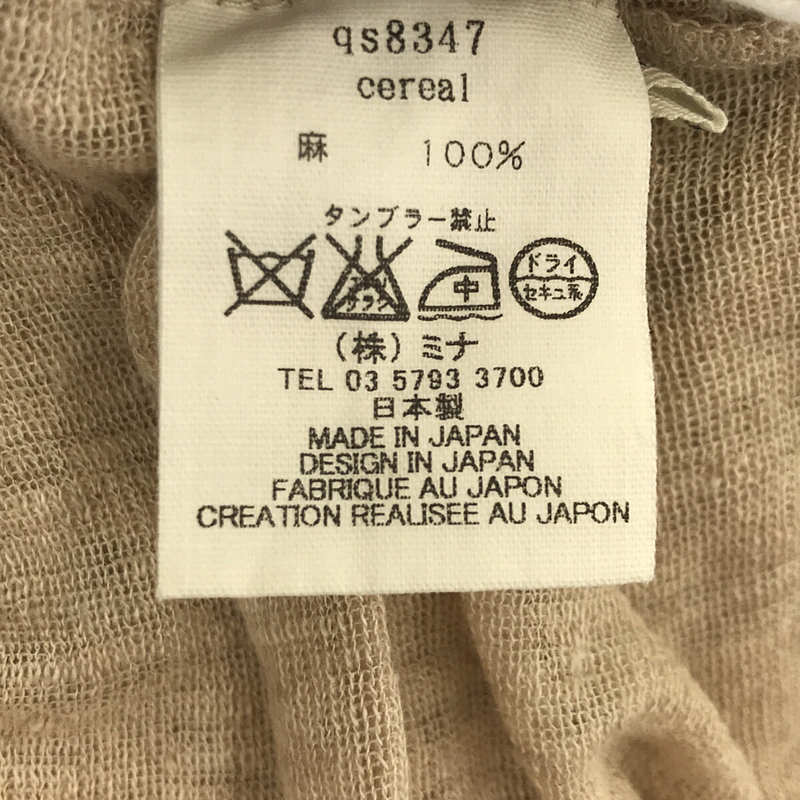 mina perhonen / ミナペルホネン cereal 蝶々刺繍 choucho リネン ニット ボレロ カーディガン