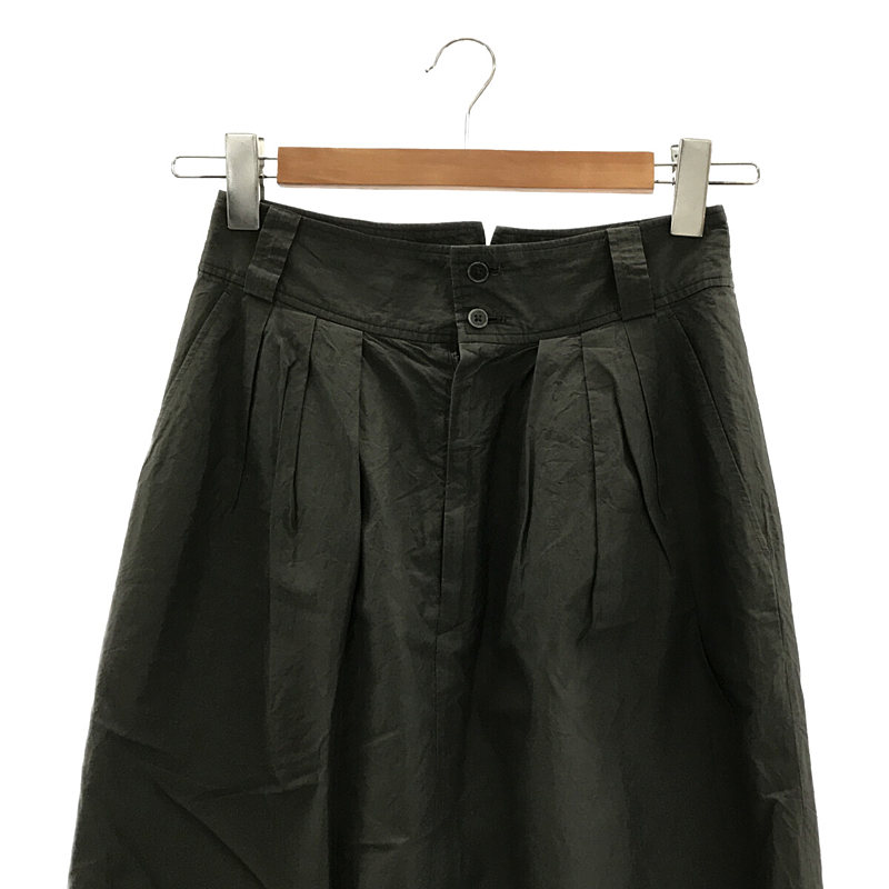 Phlannel / フランネル cotton silk 2tuck pencil skirt コットンシルク 2タック ペンシルスカート