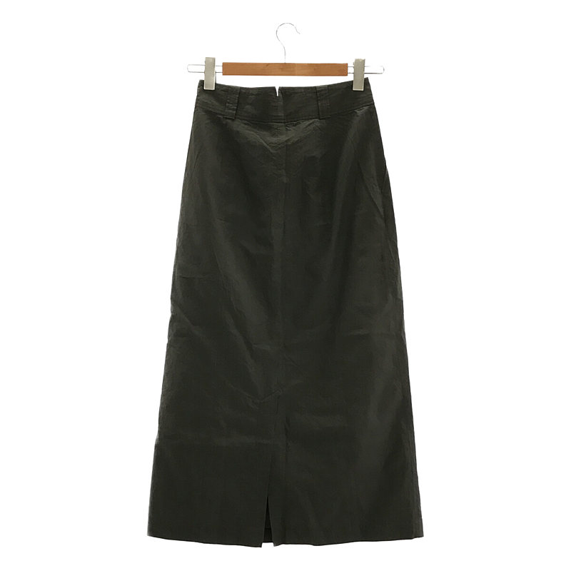 Phlannel / フランネル cotton silk 2tuck pencil skirt コットンシルク 2タック ペンシルスカート