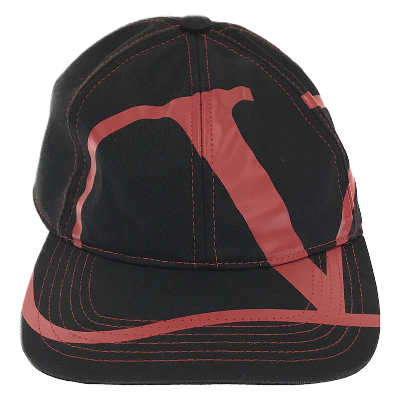 VALENTINO GARAVANI / ヴァレンティノガラヴァーニ Vロゴ アジャスター付き シックスパネル キャップ 帽子