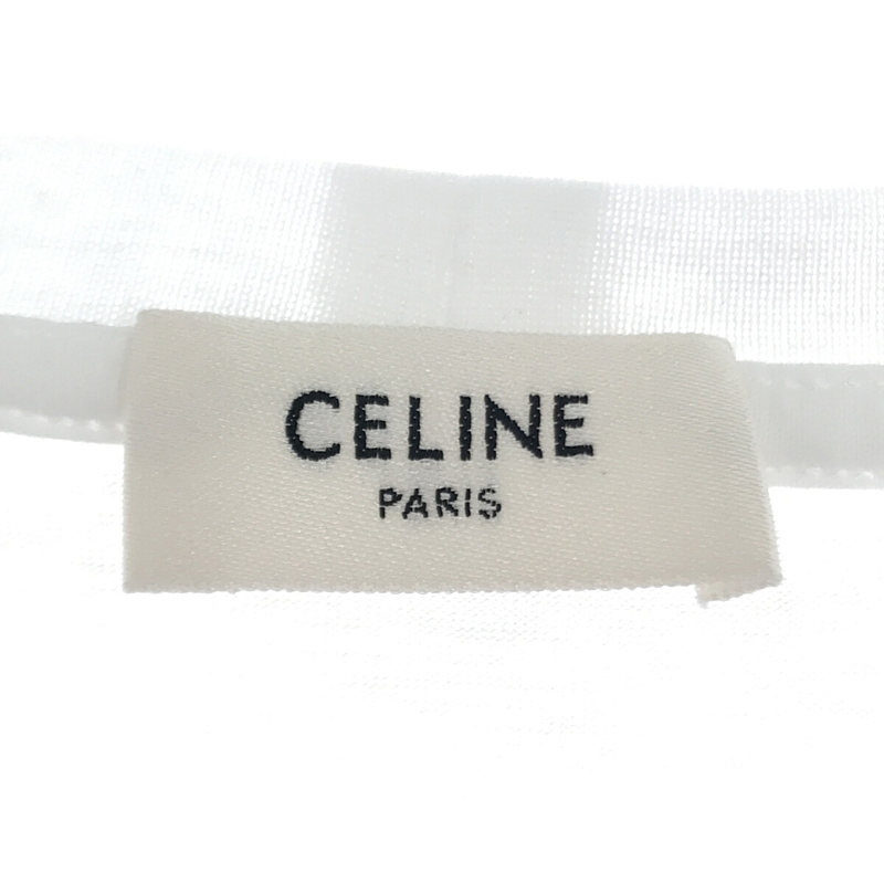 CELINE / セリーヌ by Hedi Slimane エディスリマン フロント クラシックロゴ コットン クルーネック Ｔシャツ カットソー