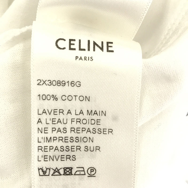 CELINE / セリーヌ by Hedi Slimane エディスリマン フロント クラシックロゴ コットン クルーネック Ｔシャツ カットソー