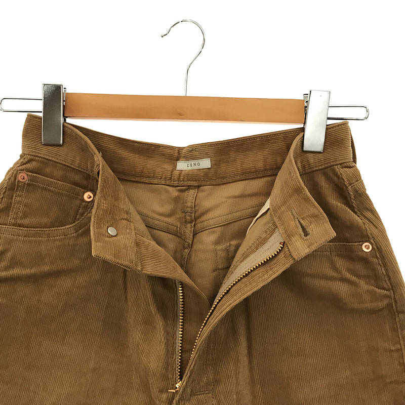 LENO&Co. / リノ LUCY CORDUROY PANTS コーデュロイ ハイウエストテーパードパンツ
