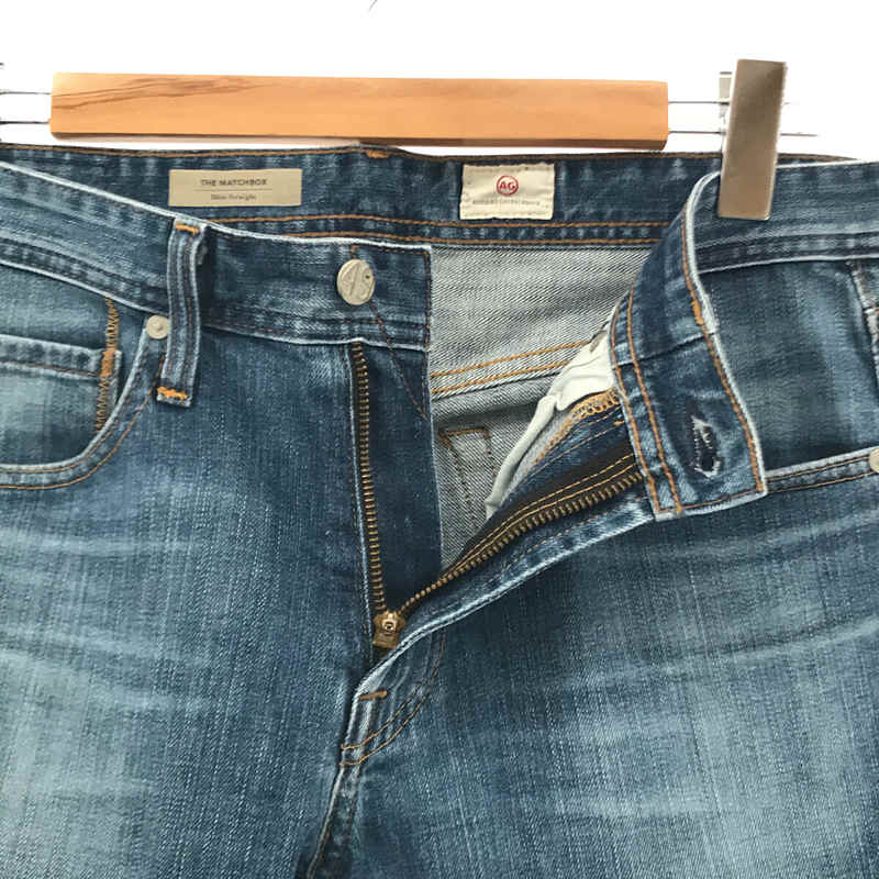 AG adriano Goldschmied / エージー アドリアーノゴールドシュミット 5P DENIM PANTS レザーパッチ デニムパンツ