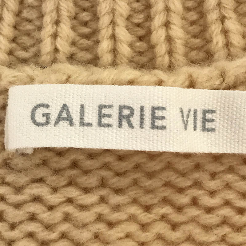 GALERIE VIE / ギャルリーヴィー ファインウール クルーネックプルオーバー ニット