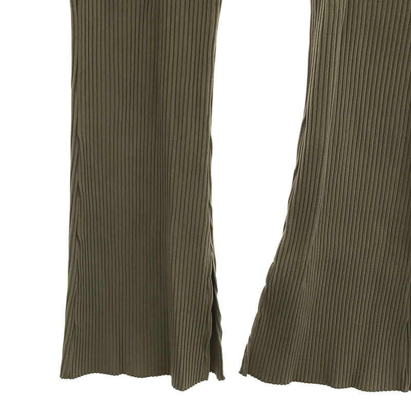 Spick and Span / スピックアンドスパン リブフレアパンツ