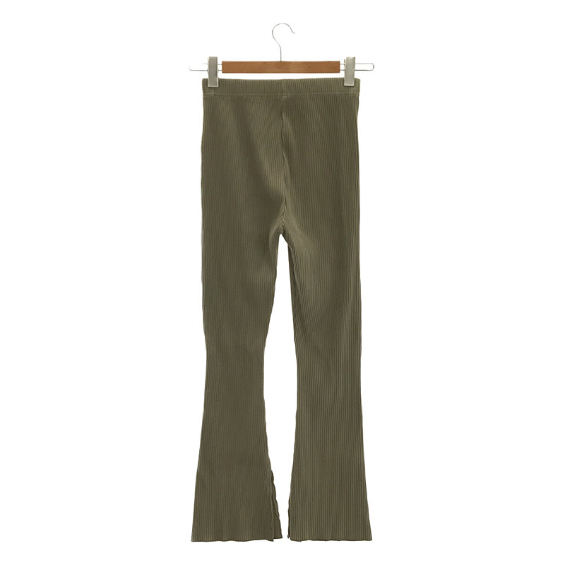 Spick and Span / スピックアンドスパン リブフレアパンツ