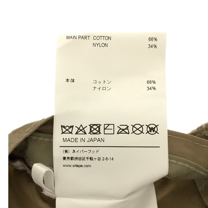 WTAPS / ダブルタップス CAP / NYCO. WEATHER ナイロン キャップ ロゴ