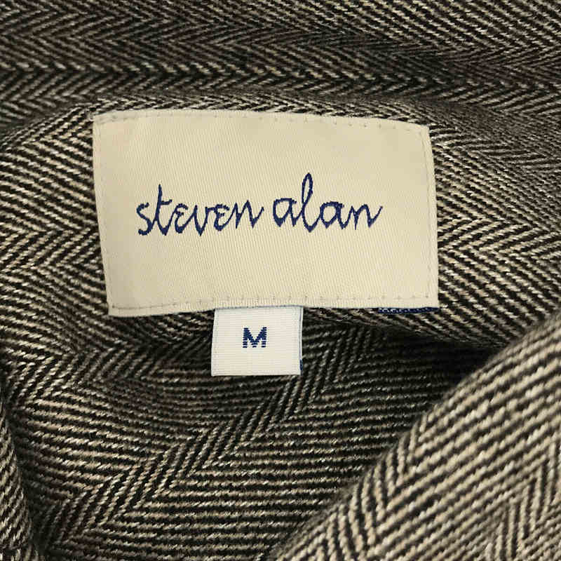 steven alan / スティーブンアラン ヘリンボーン ウール シャツ ジャケット