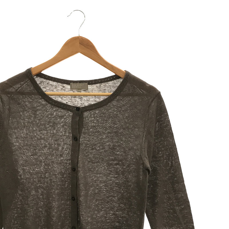 MARGARET HOWELL / マーガレットハウエル リネン ニット カーディガン