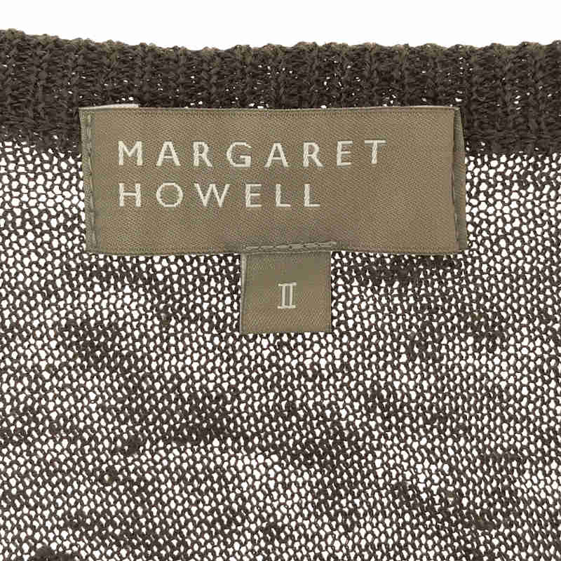 MARGARET HOWELL / マーガレットハウエル リネン ニット カーディガン