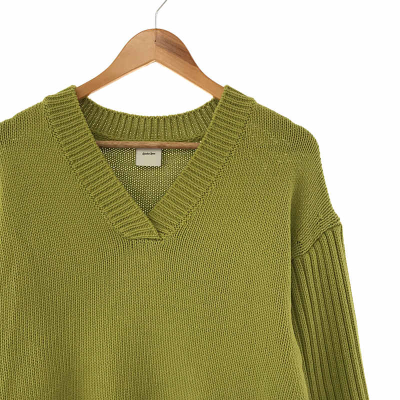 Spick and Span / スピックアンドスパン コットンローゲージVネックプルオーバー