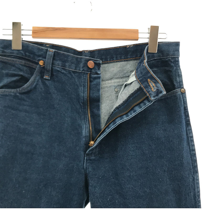 WRANGLER / ラングラー MEXICO メキシコ製 5P レザーパッチ カットオフ加工 デニムパンツ