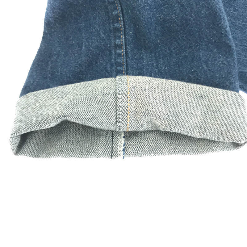 WRANGLER / ラングラー MEXICO メキシコ製 5P レザーパッチ カットオフ加工 デニムパンツ