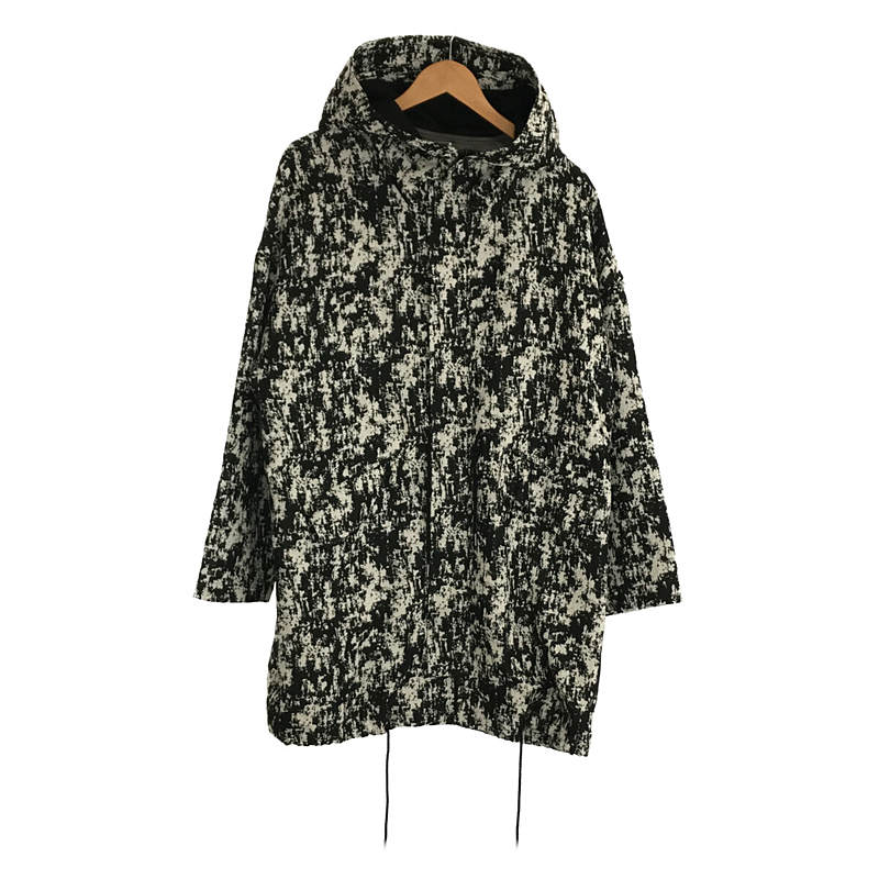 2TONE JQ BIG HOODED COAT ジャガード モッズコート