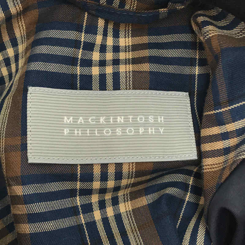 MACKINTOSH PHILOSOPHY / マッキントッシュ フィロソフィー エポレット付き ステンカラー ロング コート