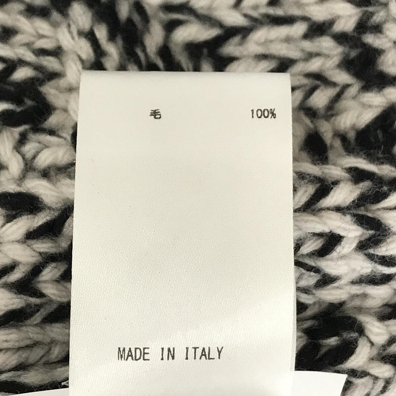 JIL SANDER+ / ジルサンダープラス ワンポイント ロゴ ミックス ウール ニット セーター 保存袋有