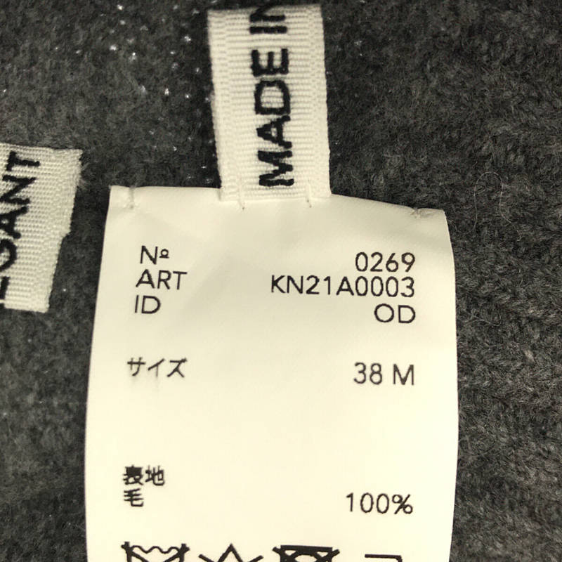 POSTELEGANT / ポステレガント fine-wool pullover knit ファインウール プルオーバーニット