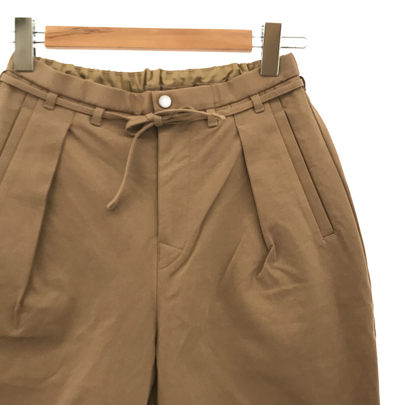 CURLY / カーリー ベルト付き タック入り スラックス パンツ