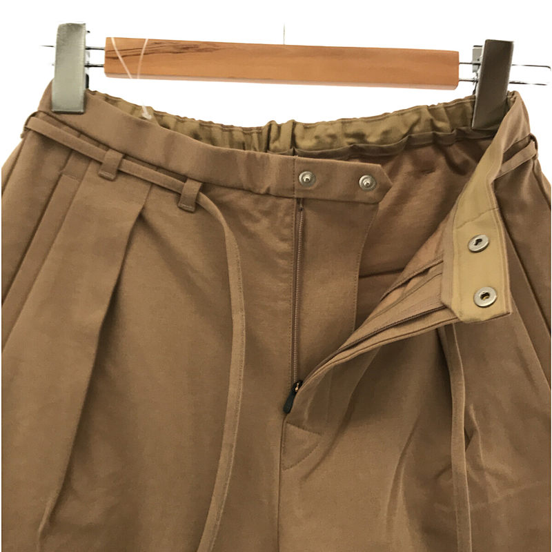 CURLY / カーリー ベルト付き タック入り スラックス パンツ