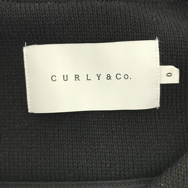 CURLY / カーリー ノーカラー ジップアップ ブルゾン