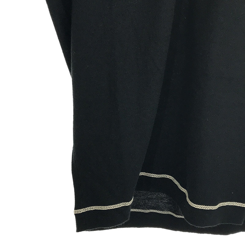 JOHN SMEDLEY / ジョンスメドレー チェーンステッチ シーアイランドコットン Vネック 半袖ニット