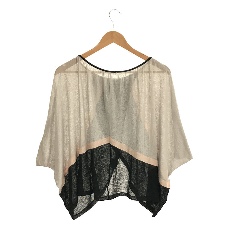 mina perhonen / ミナペルホネン first light リネン シルク ポンチョ カーディガン