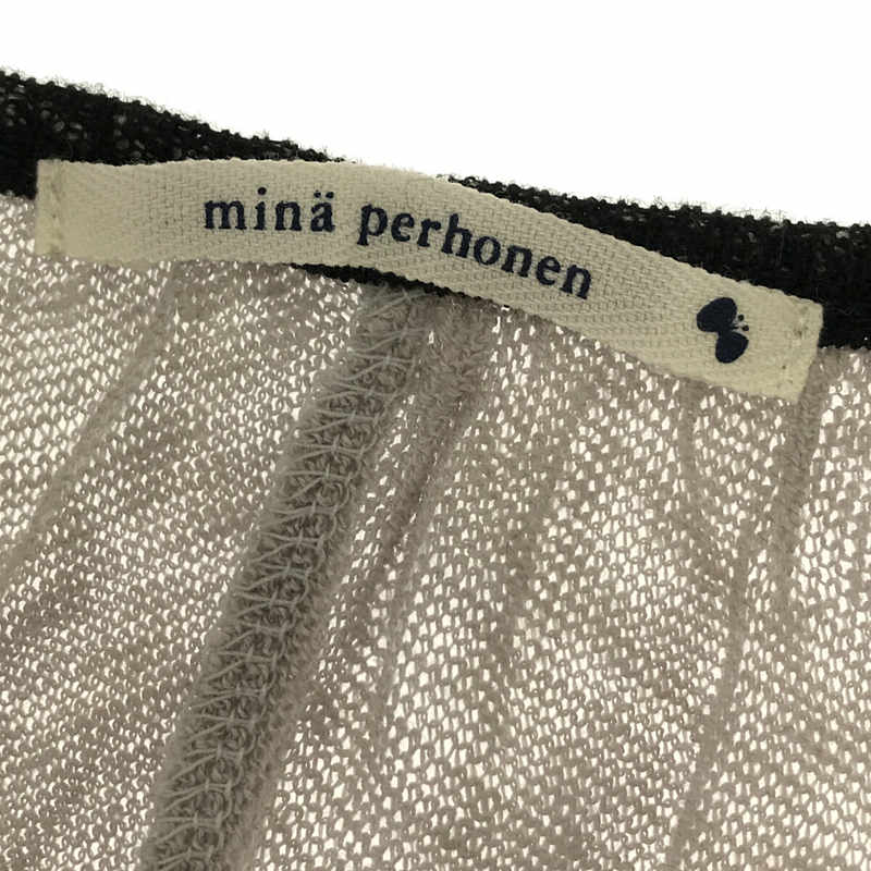 mina perhonen / ミナペルホネン first light リネン シルク ポンチョ カーディガン