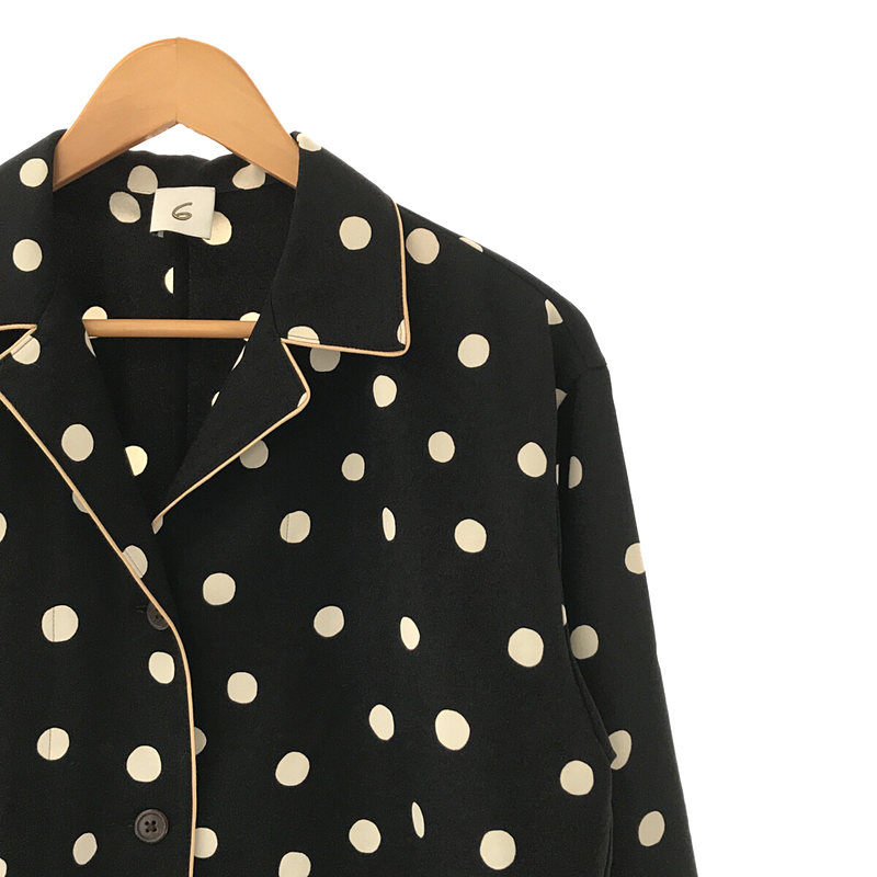 6(ROKU) / ロク DOT PRINT SHIRT ドットプリントシャツ